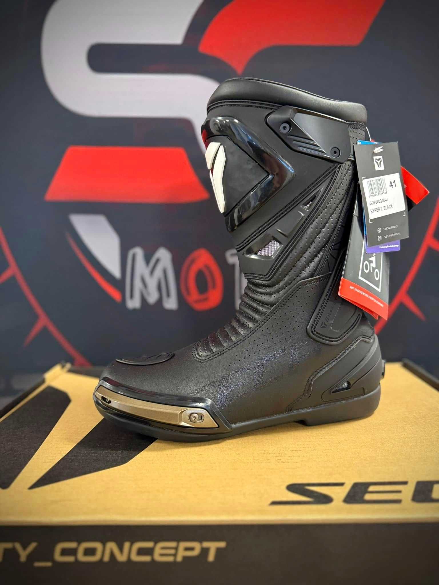НОВИ Мото Ботуши Seca Hyper II Black
