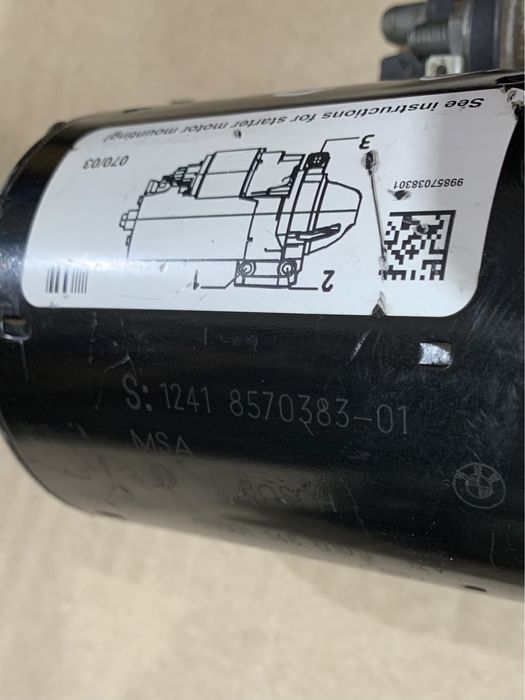Electromotor BMW : 8570383 / 8570846 / 8588898 Seria 1 2 3 4 5 X3 X4