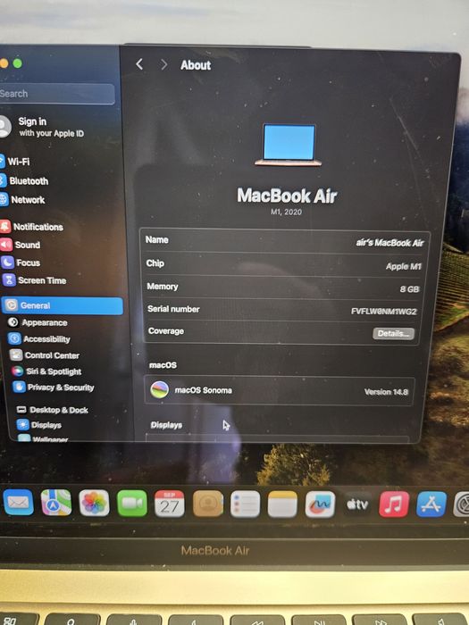 Macbook air apple A2337 M1 розово злато