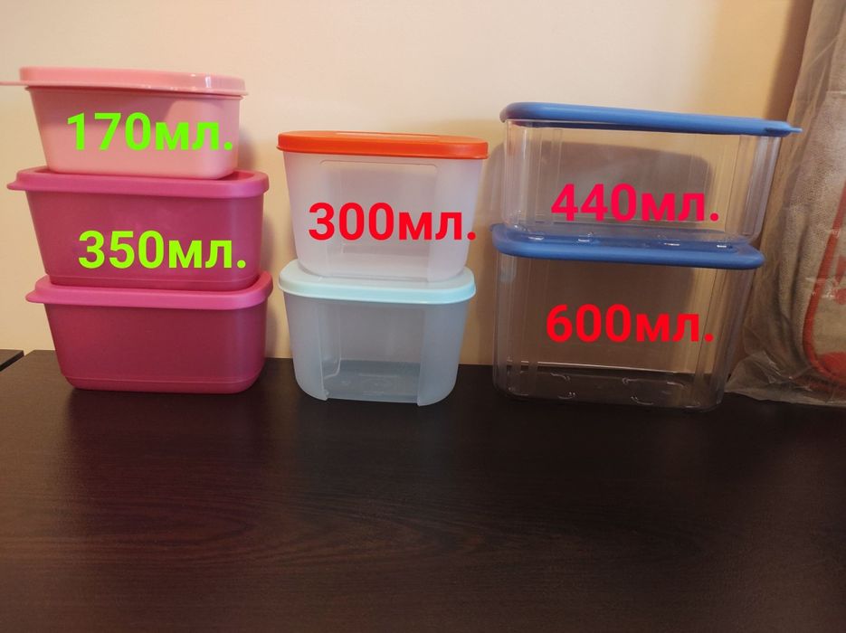 TUPPERWARE еко съдове за съхранение на храна.