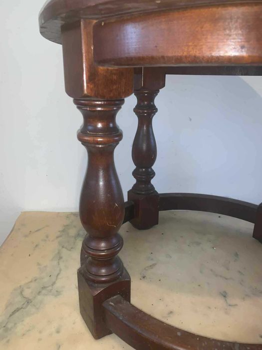 Masa rotunda din lemn masiv hol/terasa decor