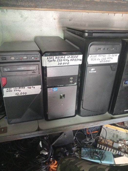 1.плата GIGABYTE GA-H81M-S1 i5-4460 ОЗУ 8g HDD 500g блок 400w есть 2 ш