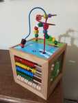 Cub mare de lemn multifunctional centru de activități. 20 cm latură