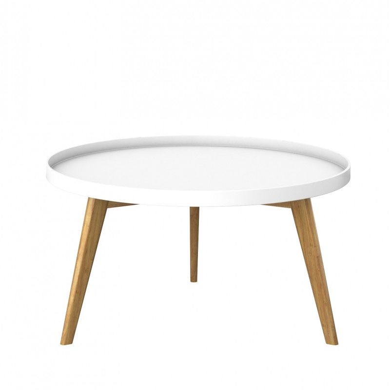 Холна маса кръгла, 80 см., нова, дърво и MDF