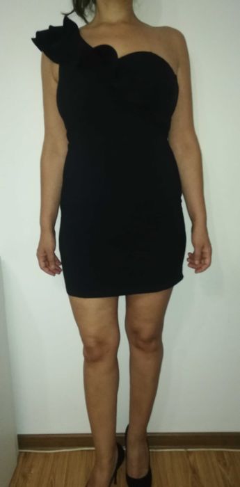 -80% Rochie scurta H&M, Bleu-Marine, marime M/38, Trimt Gratuit