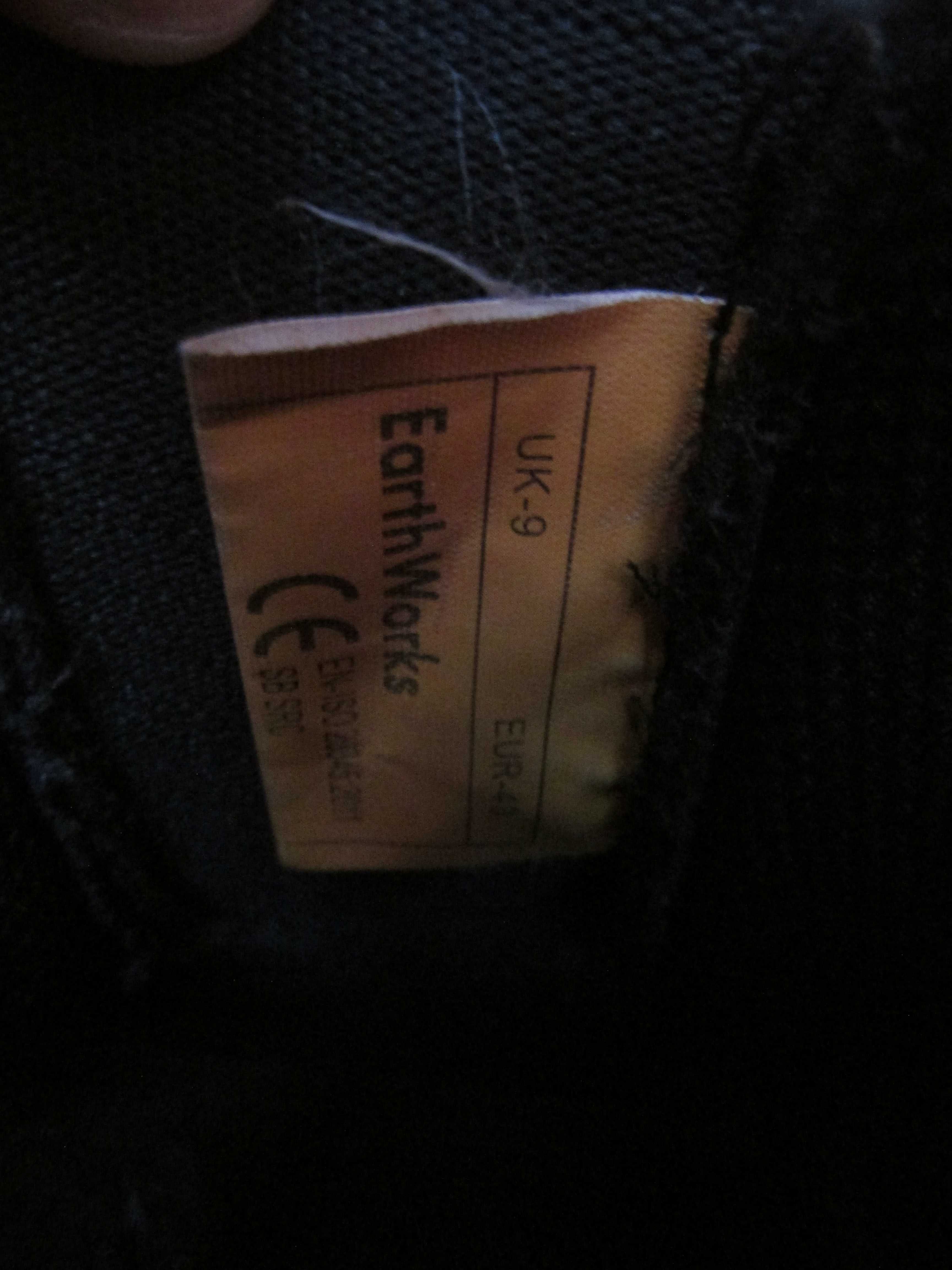 Pantofi/ghete protectia muncii Earthworks,piele,marime 42.5-43 (28 cm)