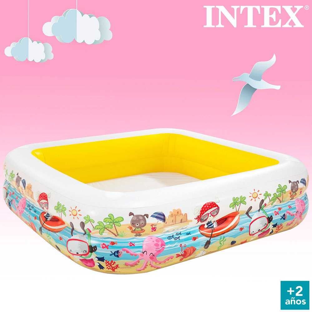 Piscina pentru copii gonflabila cu Acoperis Intex 157 x 157 x 122 cm