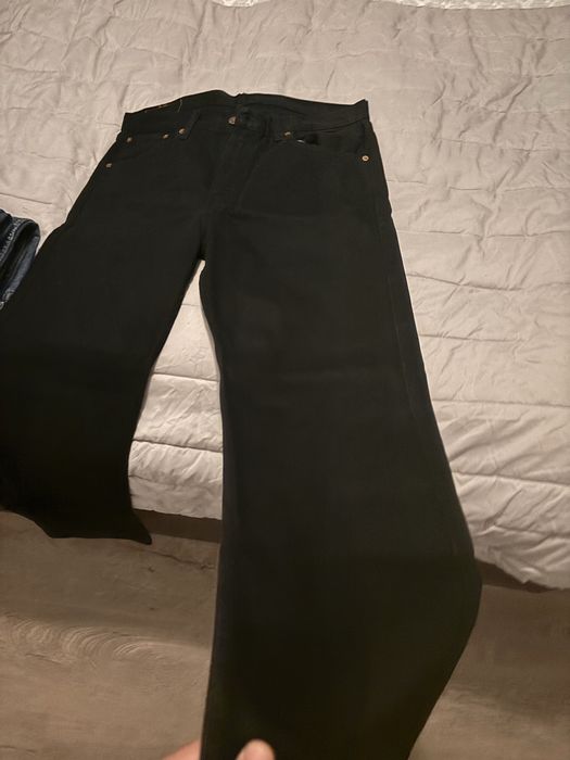 Blugi levis originali,  noi, negri, classic regular fit 34/32