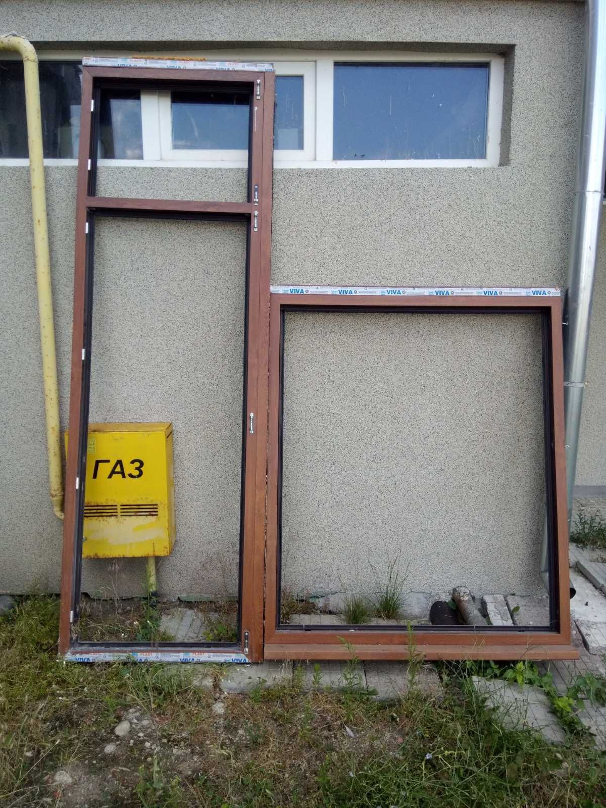PVC дограма "златен дъб", врата за тераса.