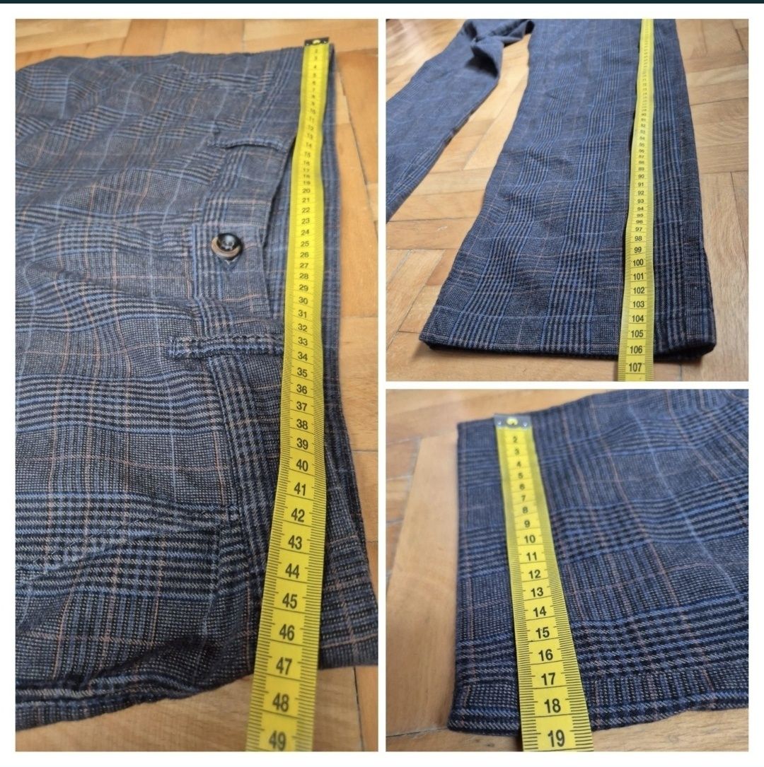 Pantaloni Bărbătești Alberto Lou-J Colour Check, Regular Fit - W36/L34