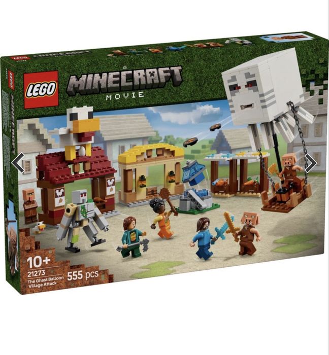 LEGO® Minecraft - Atacul baloanelor Ghast asupra satului (21273)