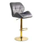 Scaun Bar Catifea lux in 4 culori Cadru auriu ABS 148 LIVRARE GRATUITA