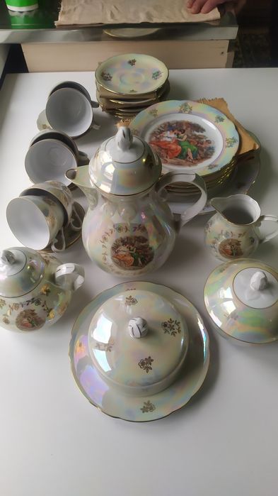 Сервиз чайный Мадонна 6ч, чехословакия ,новый