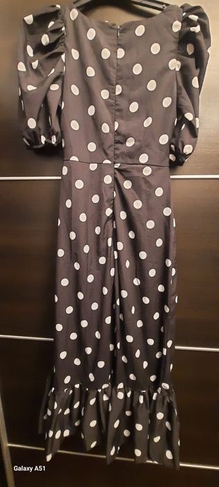 Rochie eleganta, midi, cu buline