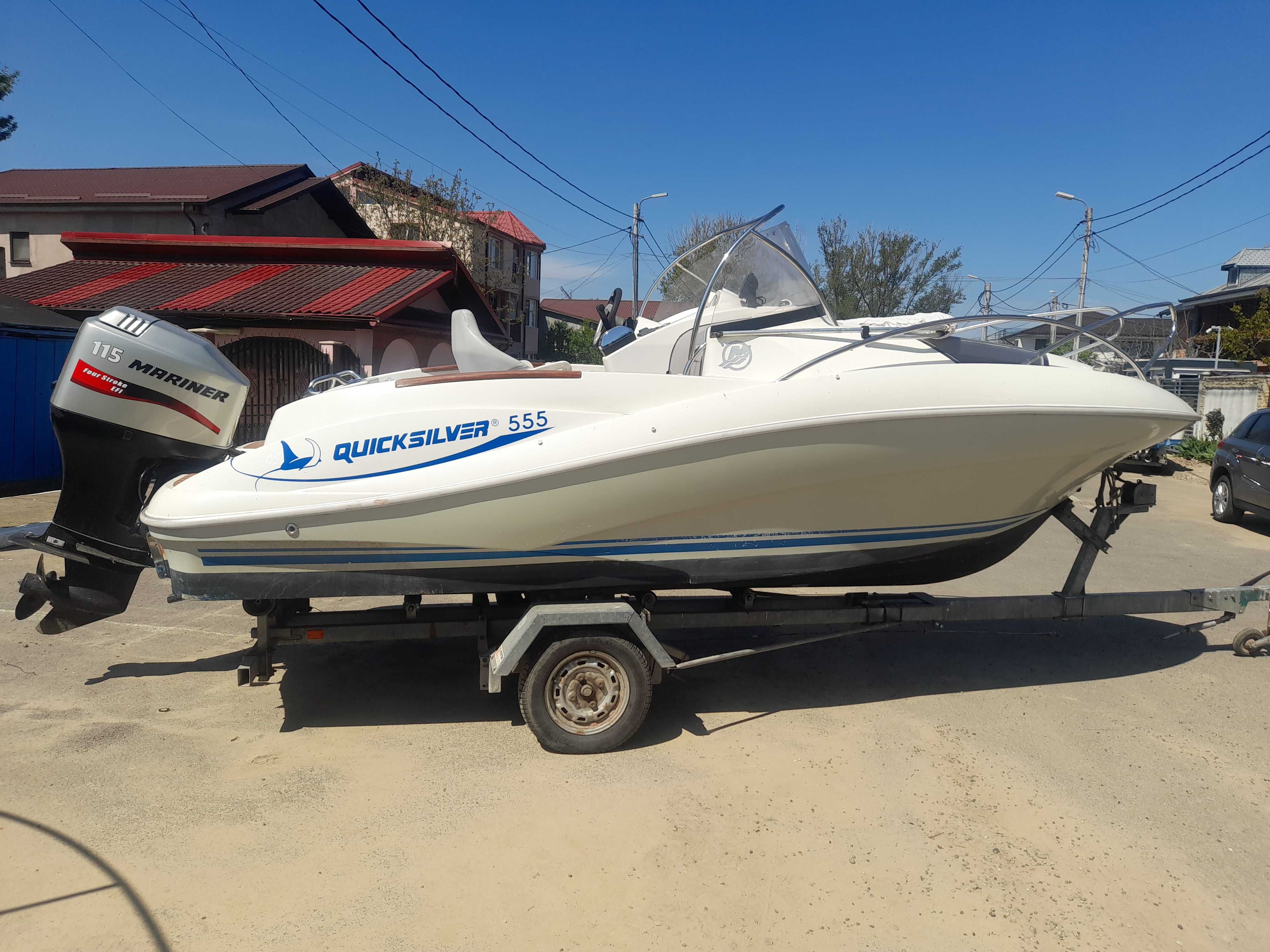 Quicksilver 555, mariner 115 cp 4t inj, peridoc inmatriculat