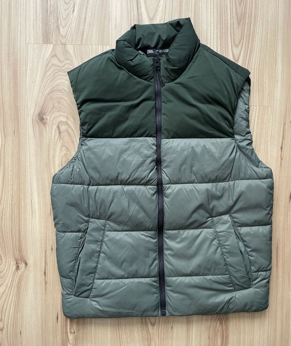 ZARA / мъжки елек/грейка с пух S/M
