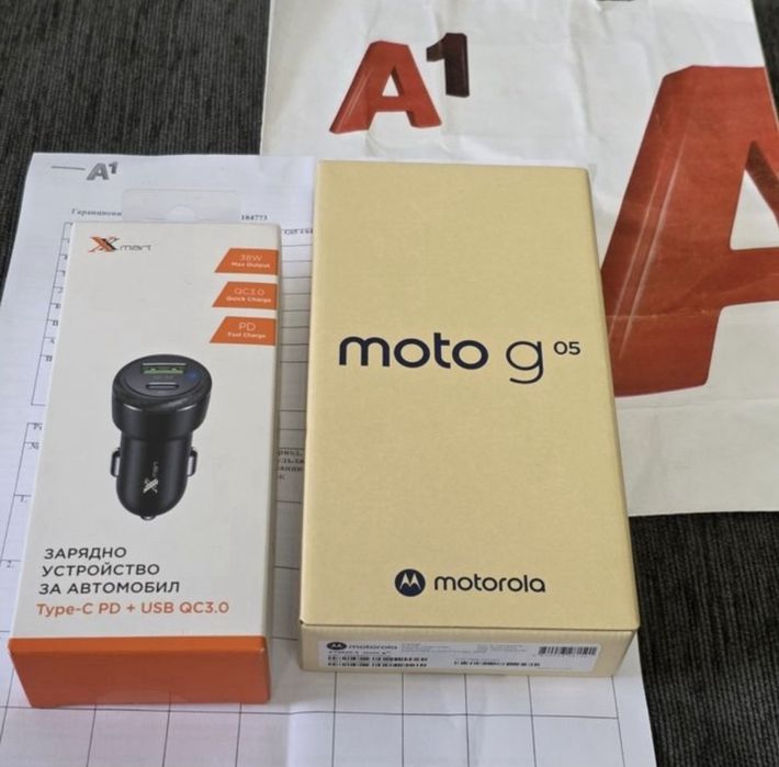 ЗАПЕЧАТАН 64GB Motorola g05 Гаранция A1 2027 Green | Зелен