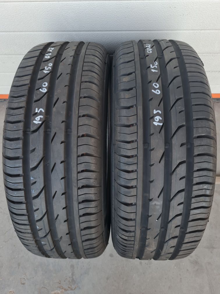 Летни гуми 2 броя CONTINENTAL PremiumContact2 195 60 R15 дот 0822
