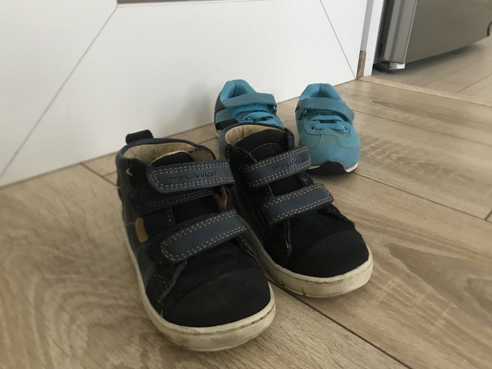Детски обувки боти естествена кожа Primigi 23 номер с подарък маратонк