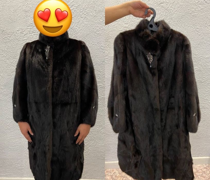 Норковая шуба натуральный мех