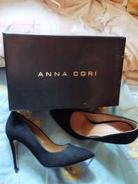 Pantofi piele eleganți, calitativi, firma Anna Cori , mărimea 38,