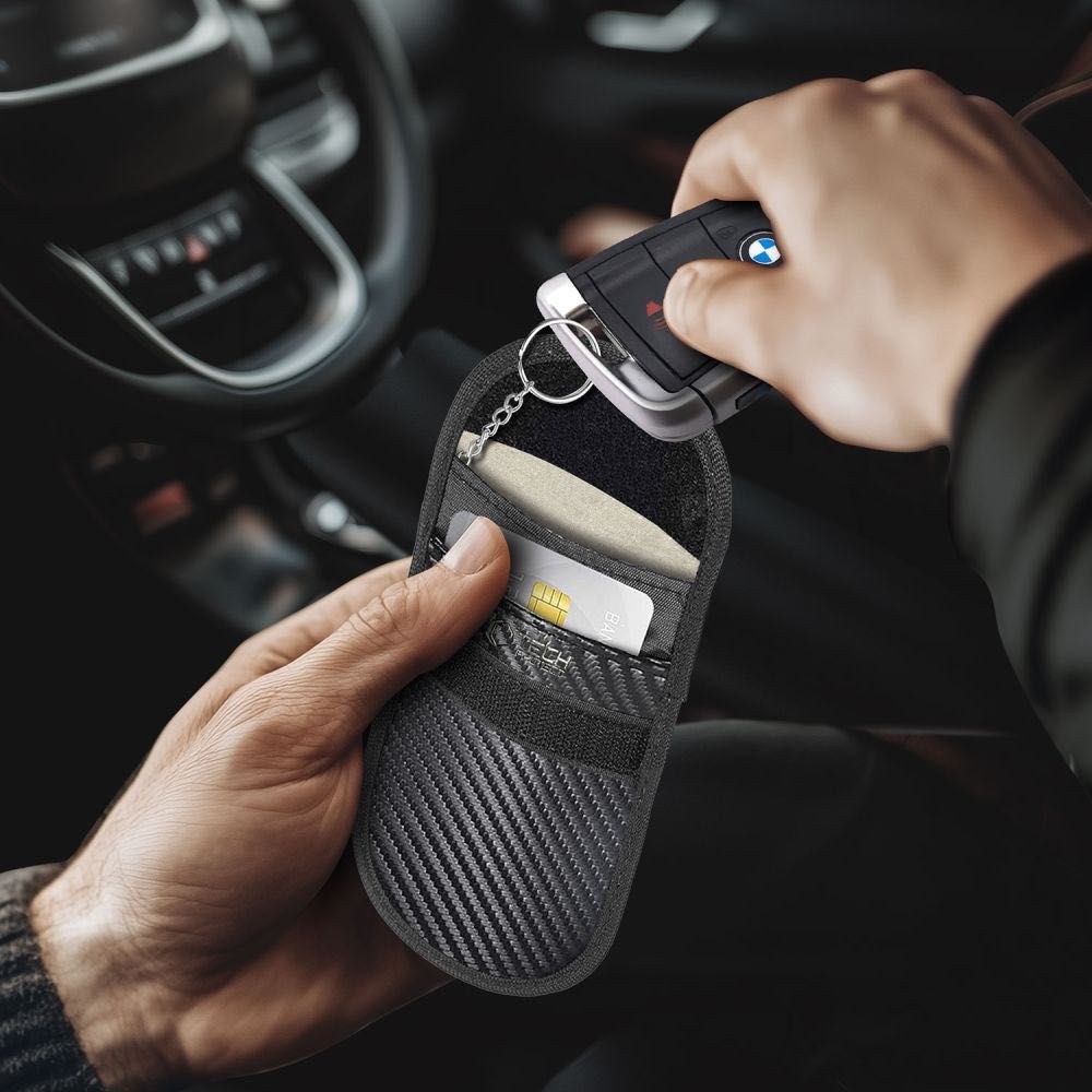 Калъф за заглушаване и блокиране на KEYLESS-GO RFID сигнал