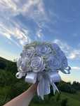 Buchet mireasa din satin