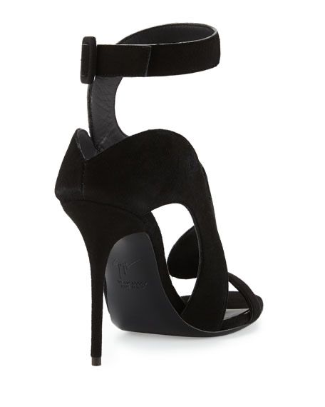 Sandale Giuseppe Zanotti Mistico Wavy Suede/PVC 38