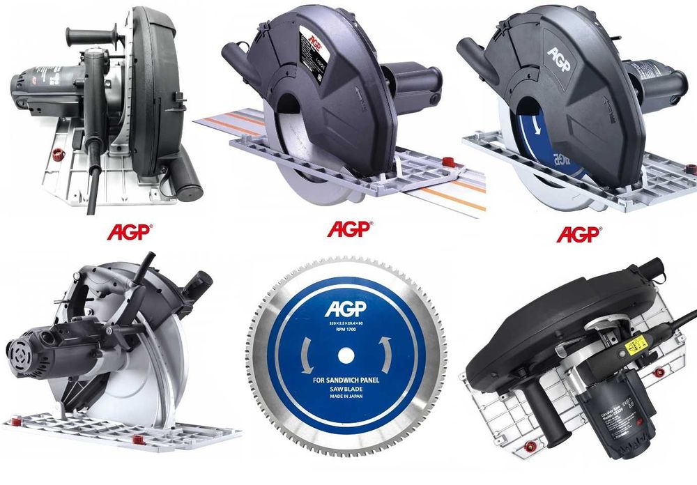 Fierastrau circular metal sandwich AGP CS320 ca si Hilti Bosch Makita
