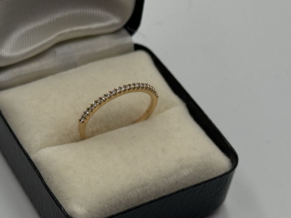 Inel Semi Eternity Aur 18 k Cu Diamante