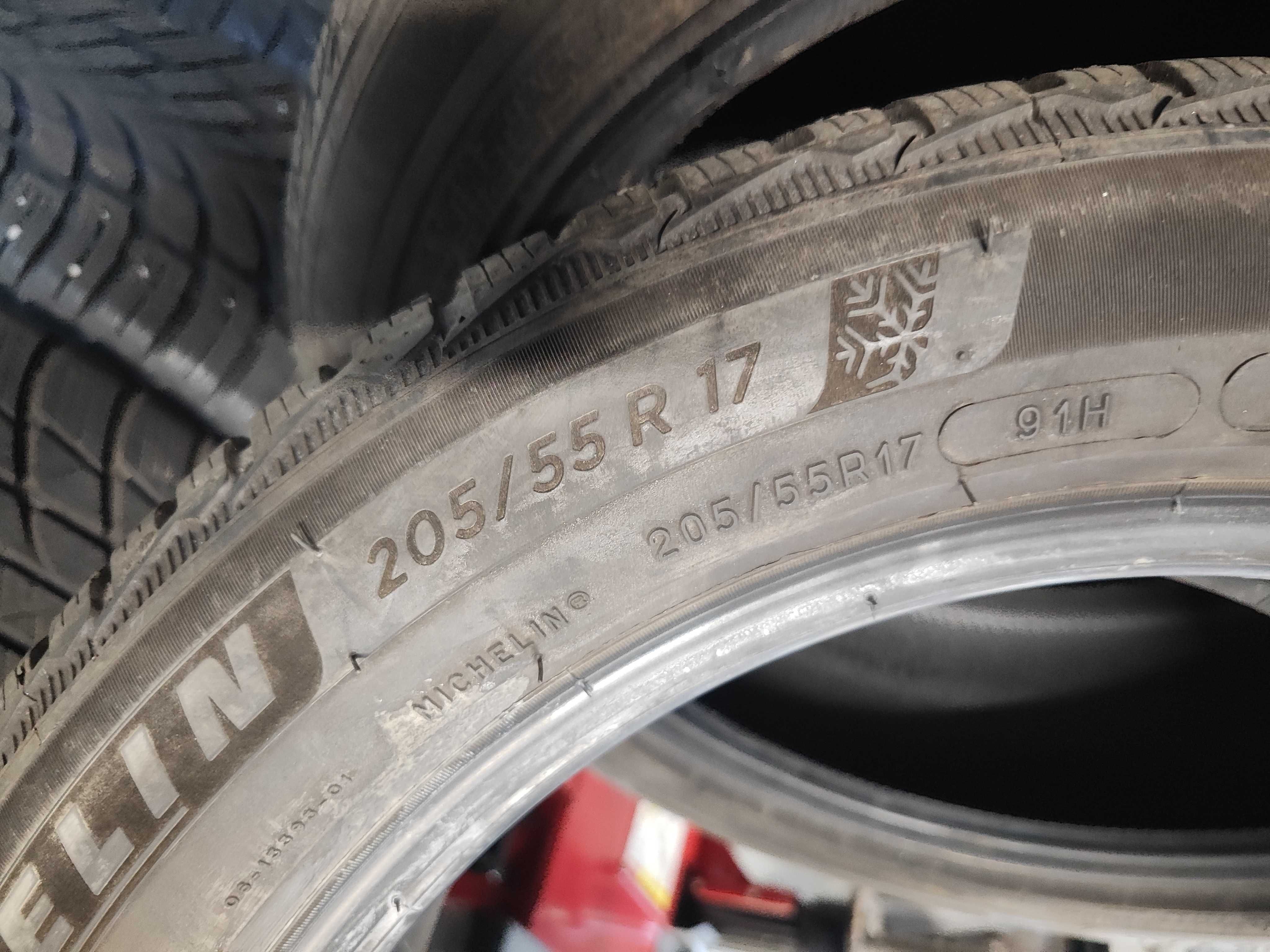 2бр. зимни гуми 205/55/17 Michelin
