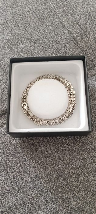 Vând lanț de barbati original 100 %de argint (AG925 ) placat cu RODIU