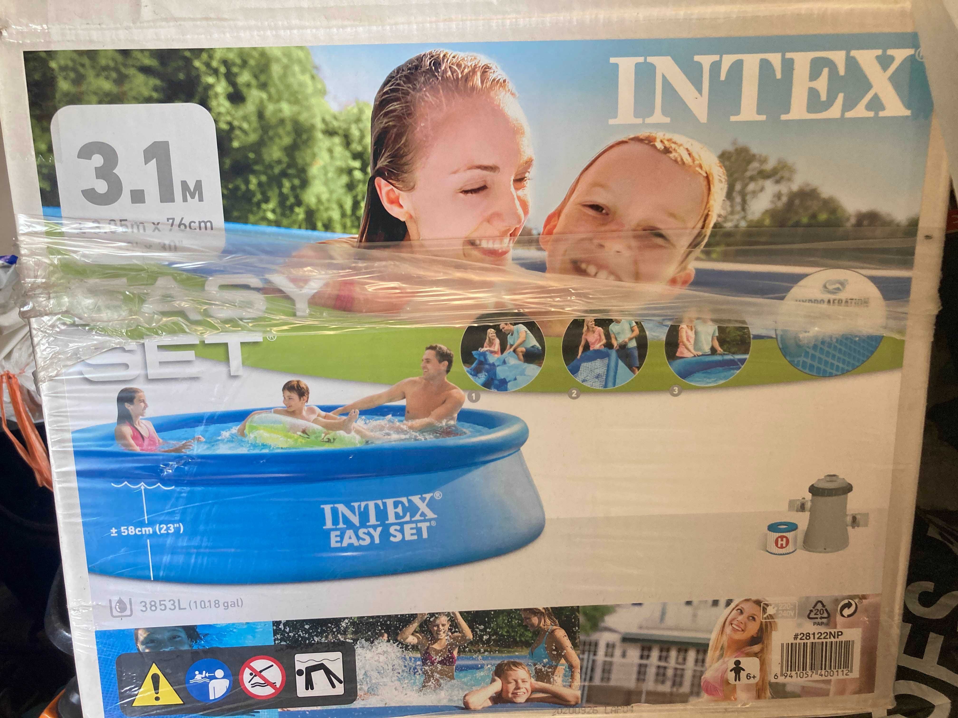 Надуваем басейн INTEX Easy Set, 305 х 76 см. с филтърна помпа