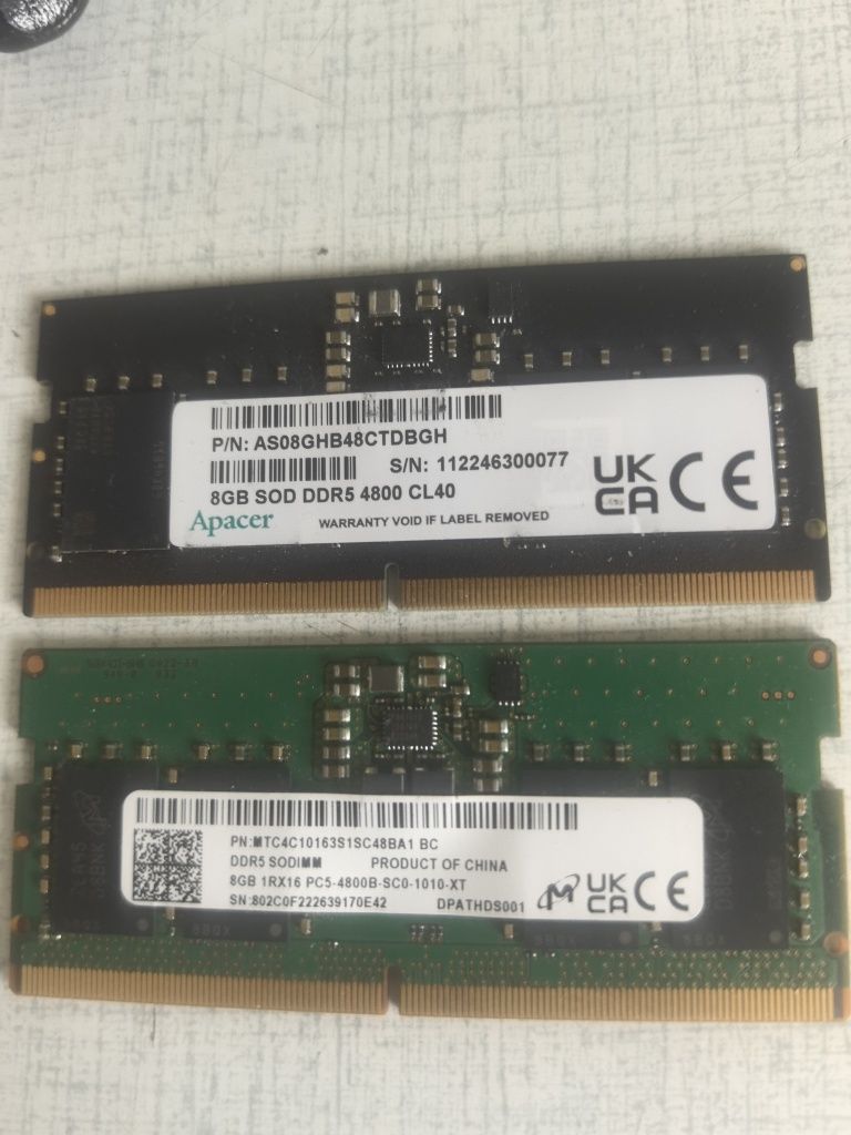 ОЗУ DDR5 8Гб 4800 бу