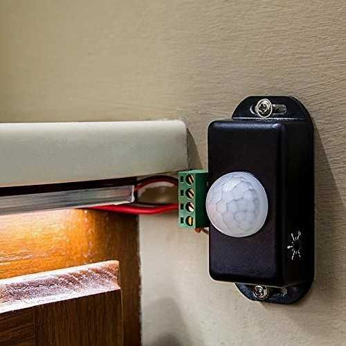 SENZOR de MISCARE prezenta PIR 12v 24v 6A schema