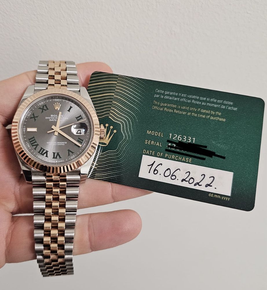 Rolex Datejust Wimbledon Jubilee 41mm ROSE GOLD