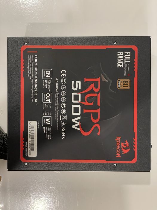 Sursa Redragon RGPS 500W, 80 Plus Bronze
