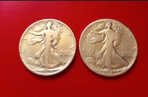 Half Dollar-USA-1935г-D-1941г.Сребро!Промо цена!