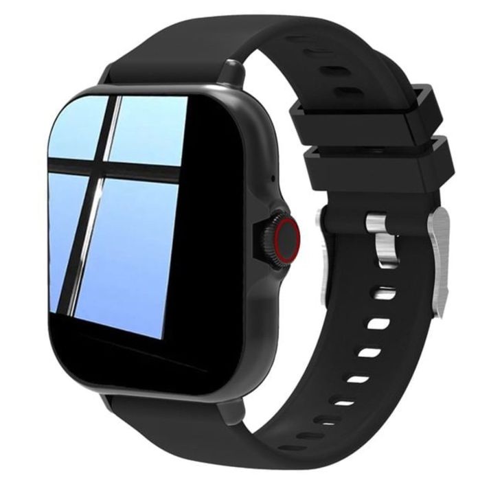 Smartwatch Negru Preluare Apeluri, Pedometru, Masurare tensiune etc