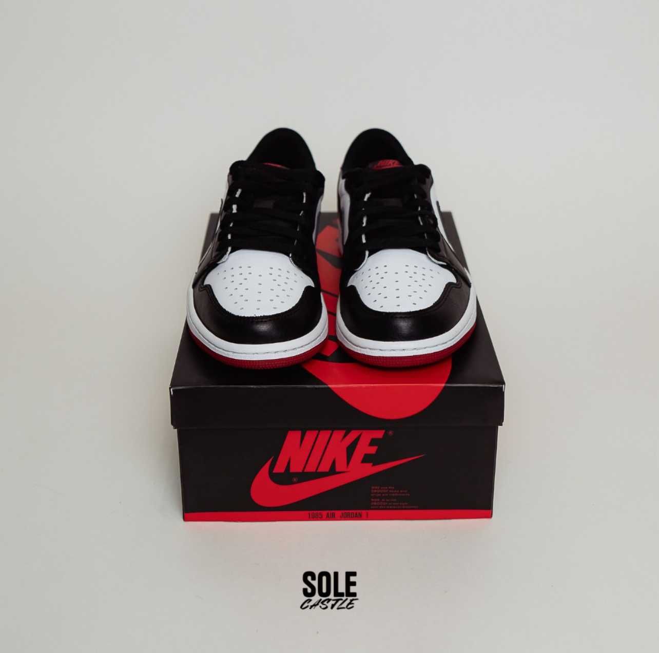 Nike Air Jordan 1 Low 'Bred Toe' (nu yeezy adidas sau bape)