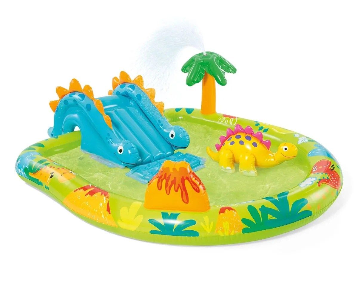 Детски Надуваем център за игра Intex Little Dino, 191 х 152 х 58 см