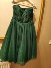 Rochie tull verde smarald