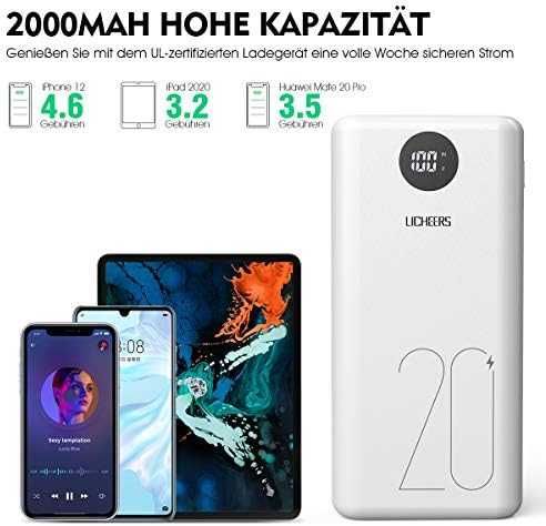 Нова външна батерия за телефон Преносимо зарядно устройство Power Bank