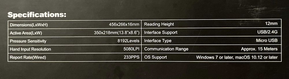 Tableta grafica Huion WH1409 V2