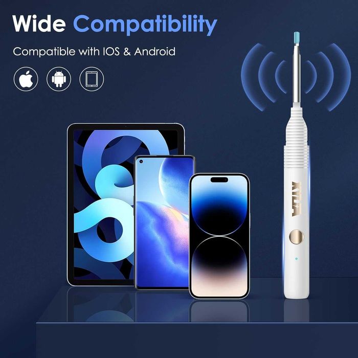 Otoscop - Curățare urechi cu cameră HD 1920P, si WiFi