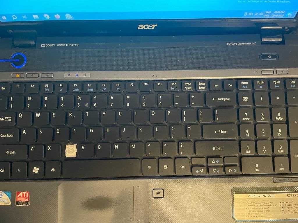 Laptop Acer Aspire 5738ZG