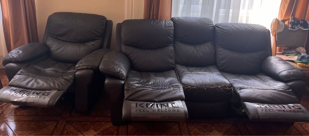 Vand canapea Kring cu fotolii + Biblioteca 5 corpuri