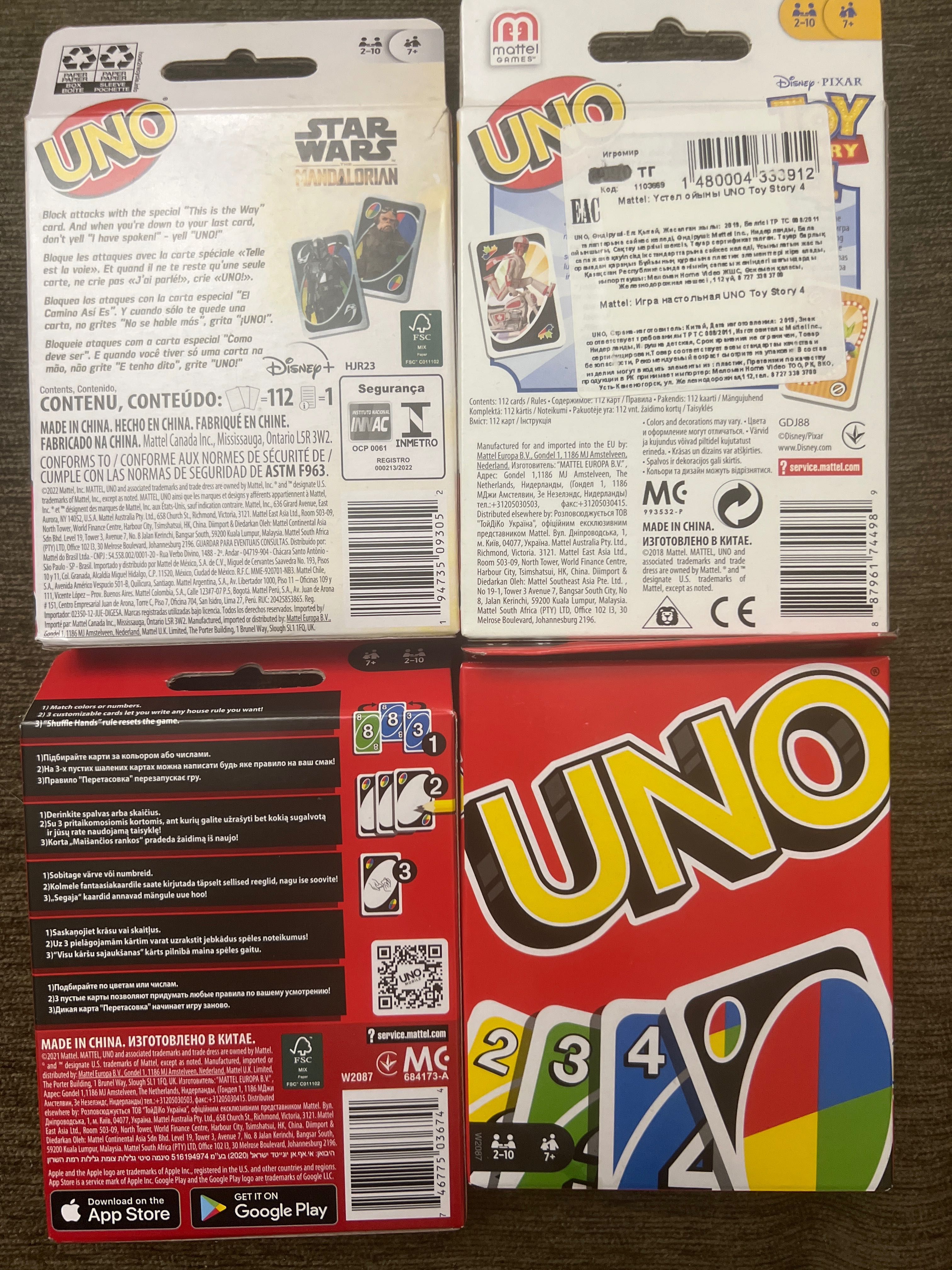 UNO Оригинал самая популярная увлекательная карточная игра на подарок