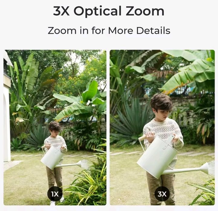 Cameră Supraveghere Reolink 4K PoE, Zoom 3X, AI Detectare Persoane/Maș