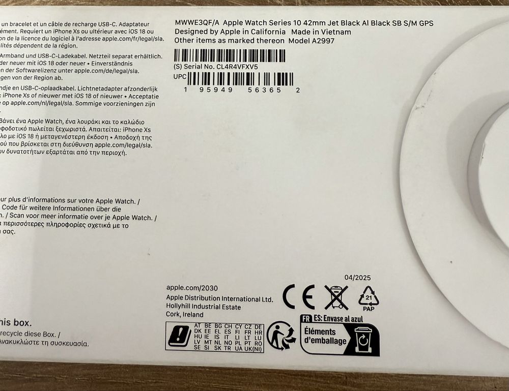 Apple Watch Serie 10 42mm GPS ca NOU !! Black